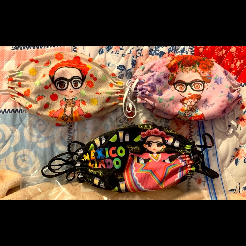 Cubrebocas de Frida